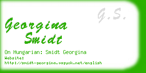georgina smidt business card